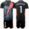 Real Madrid Thibaut Courtois #1 Torwart Auswärtstrikot 2024-25 Kurzarm (+ kurze hosen)